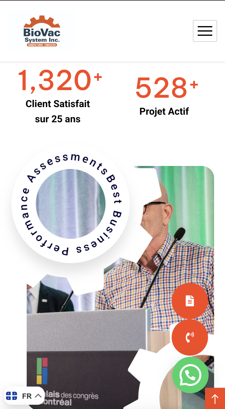 Ce projet consistait en la création d’un site web moderne et bilingue pour BioVac System Inc., mettant en valeur son expertise et offrant une navigation fluide adaptée à tous les appareils.