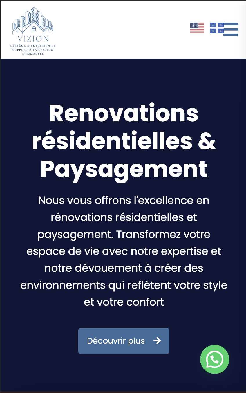 Ce projet consistait en la création d’un site web moderne et bilingue pour BioVac System Inc., mettant en valeur son expertise et offrant une navigation fluide adaptée à tous les appareils.