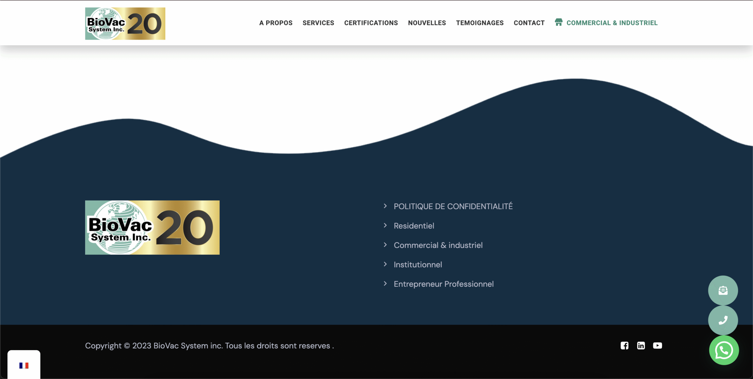 Ce projet consistait en la création d’un site web moderne et bilingue pour BioVac System Inc., mettant en valeur son expertise et offrant une navigation fluide adaptée à tous les appareils.